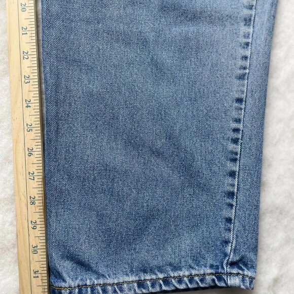 Levi's 550 Mens Denim Blue High Rise Relaxed Fit Straight Jeans Size W46xL34 - Picture 10 of 11